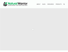 Tablet Screenshot of naturalwarrior.com